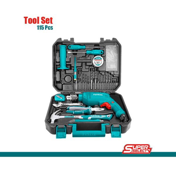 115 PCS TOOLS SET | TOTAL TOOLS